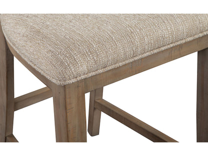 Paxton Place - Counter Chair With Upholstered Seat (Set of 2) - Dovetail Gray