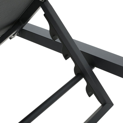 Modern Chaise Lounge With Water Resistant Fabric Cushions