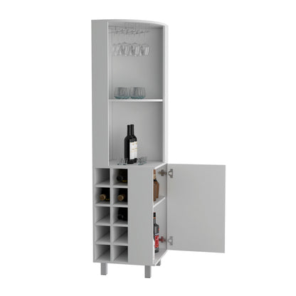 Kaia 70" Tall Corner Bar Cabinet