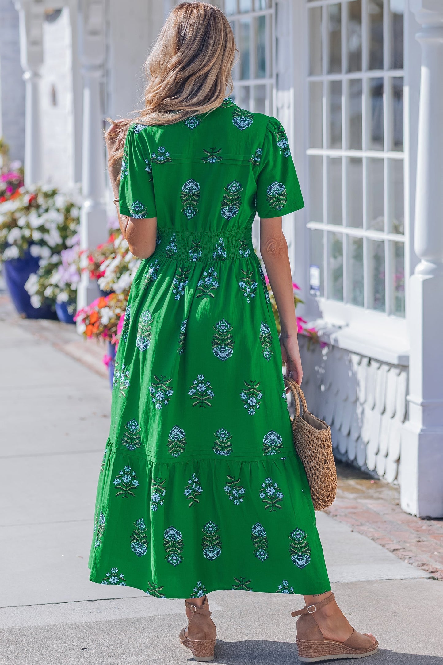 Davina Ruffle Hem Maxi Dress