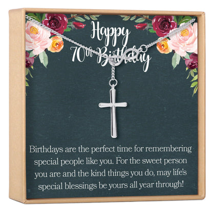 70th Birthday Gift Necklace