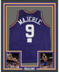 Framed Autographed/Signed Dan Majerle 35x39 Phoenix Purple Basketball Jersey Beckett BA COA