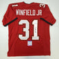 Autographed/Signed Antoine Winfield Jr Tampa Bay Red Football Jersey PSA/DNA COA