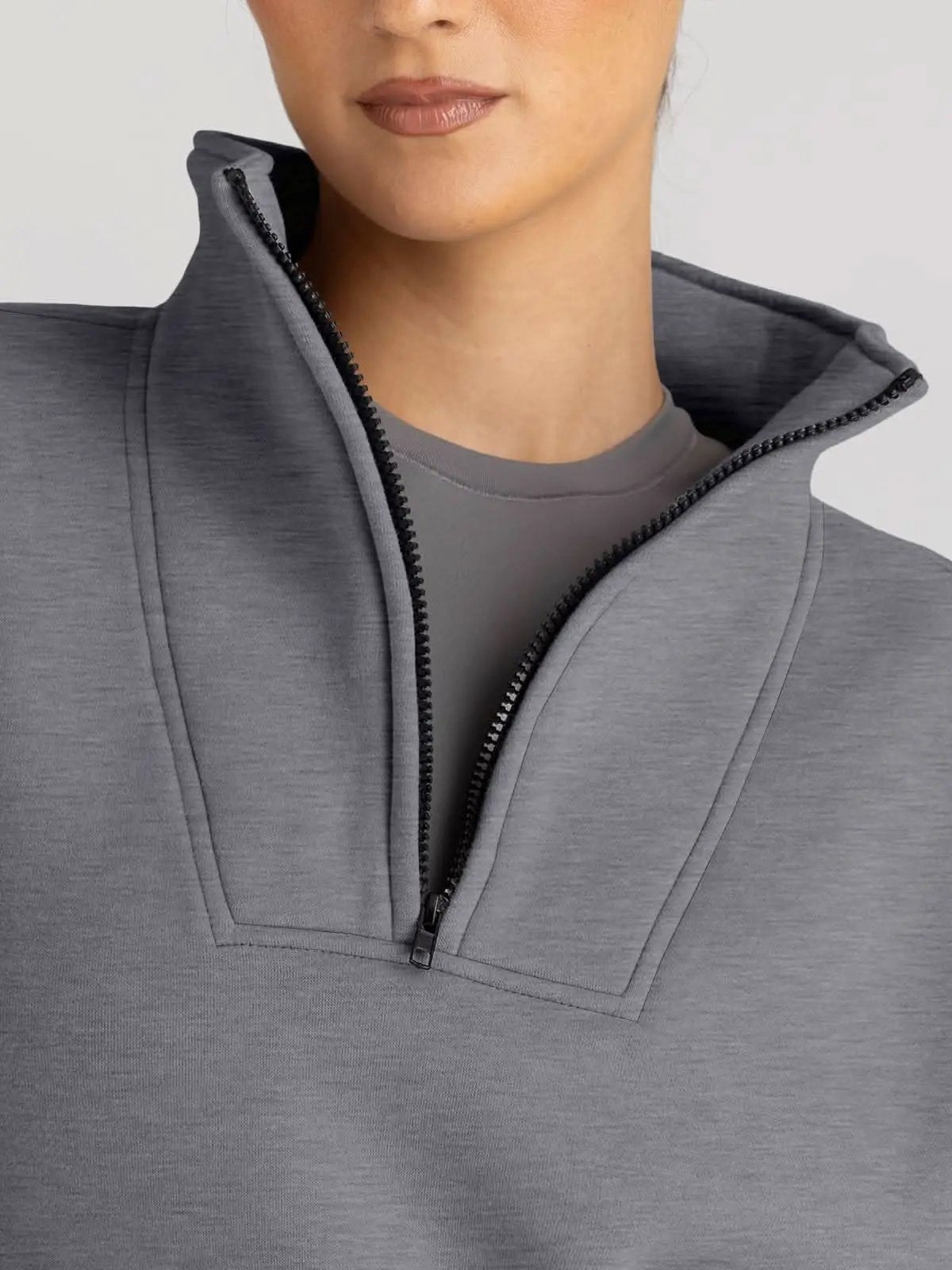 Oversized Half Zip Sweatshirt Cozy by Love Salve