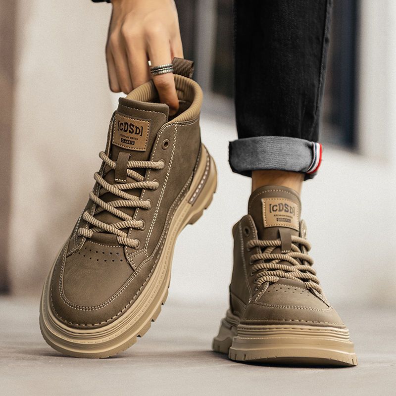 Men's British-style Retro Mid-height Dr Martens Boots