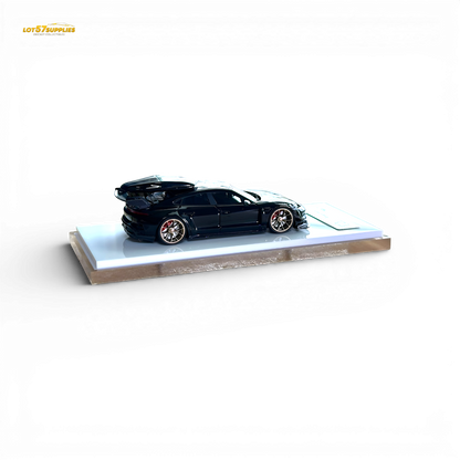 404ERROR Porsche Taycan Black with Roof Box 1:64