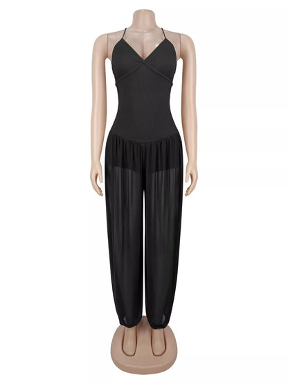 Spaghetti Strap Wide-Leg Jumpsuit