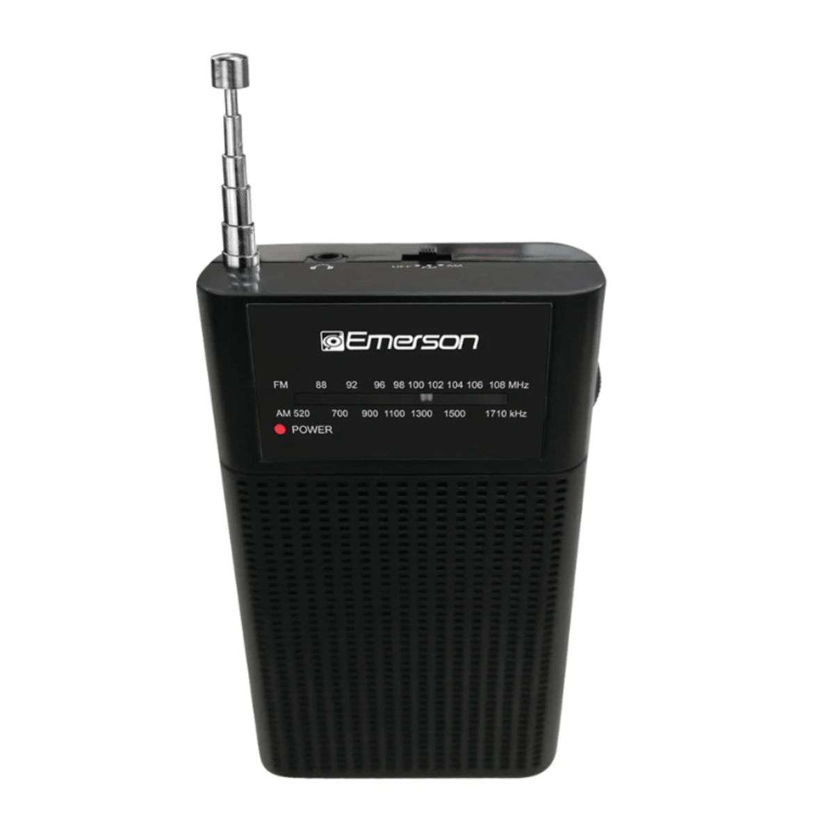 Emerson Portable AMFM Radio with Built-In Speaker and Easy Removable Belt Clip