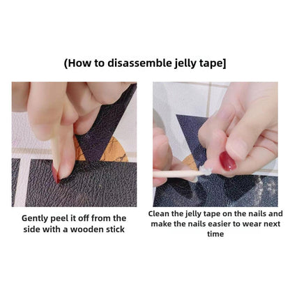 1066 Handmade Nail Wear Nail Art Reusable Press on Nails False Nails Hand Drawing Nails