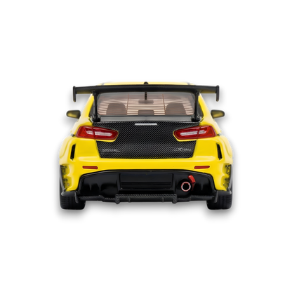 404ERROR Mitsubishi Evolution X Varis Widebody Yellow 1:64