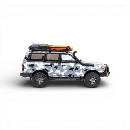 GCD Toyota Land Cruiser LC80 Digital Camouflage - Accessories Included 1:64