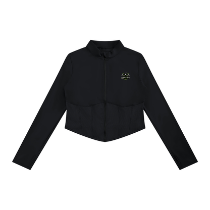 Loki & Ivy Women's Slim Fit Full-Zip Yoga Jacket