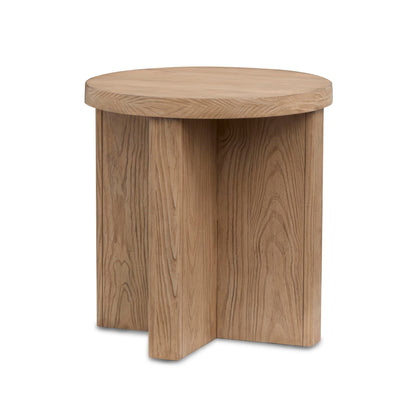 Hayden - Round End Table - Golden Oat