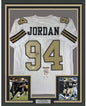 Framed Autographed/Signed Cameron Cam Jordan 35x39 New Orleans Color Rush Football Jersey JSA COA