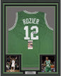 Framed Autographed/Signed Terry Rozier 35x39 Boston Green Basketball Jersey JSA COA