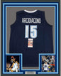 Framed Autographed/Signed Ryan Arcidiacono 35x39 Villanova Blue College Basketball Jersey JSA COA