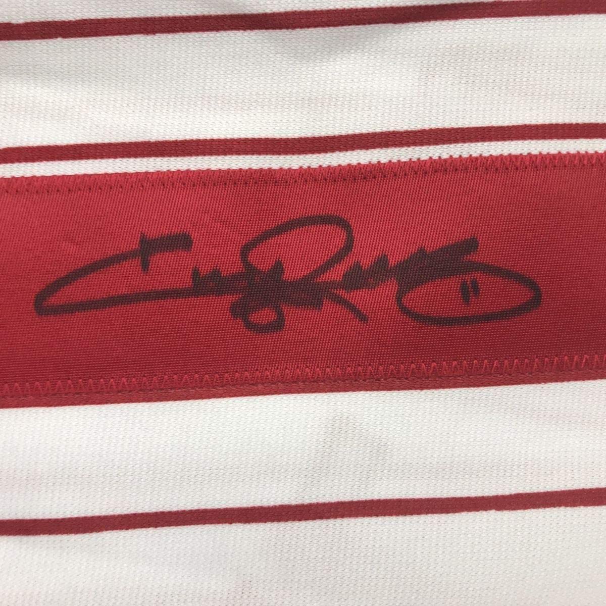 Framed Autographed/Signed Jimmy Rollins 35x39 Philadelphia Pinstripe Baseball Jersey Beckett BAS COA