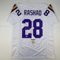 Autographed/Signed Ahmad Rashad Minnesota White Football Jersey JSA COA