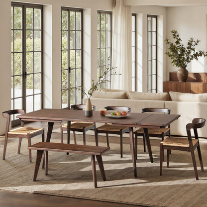 Capri 59-90.5" Solid Dining Table
