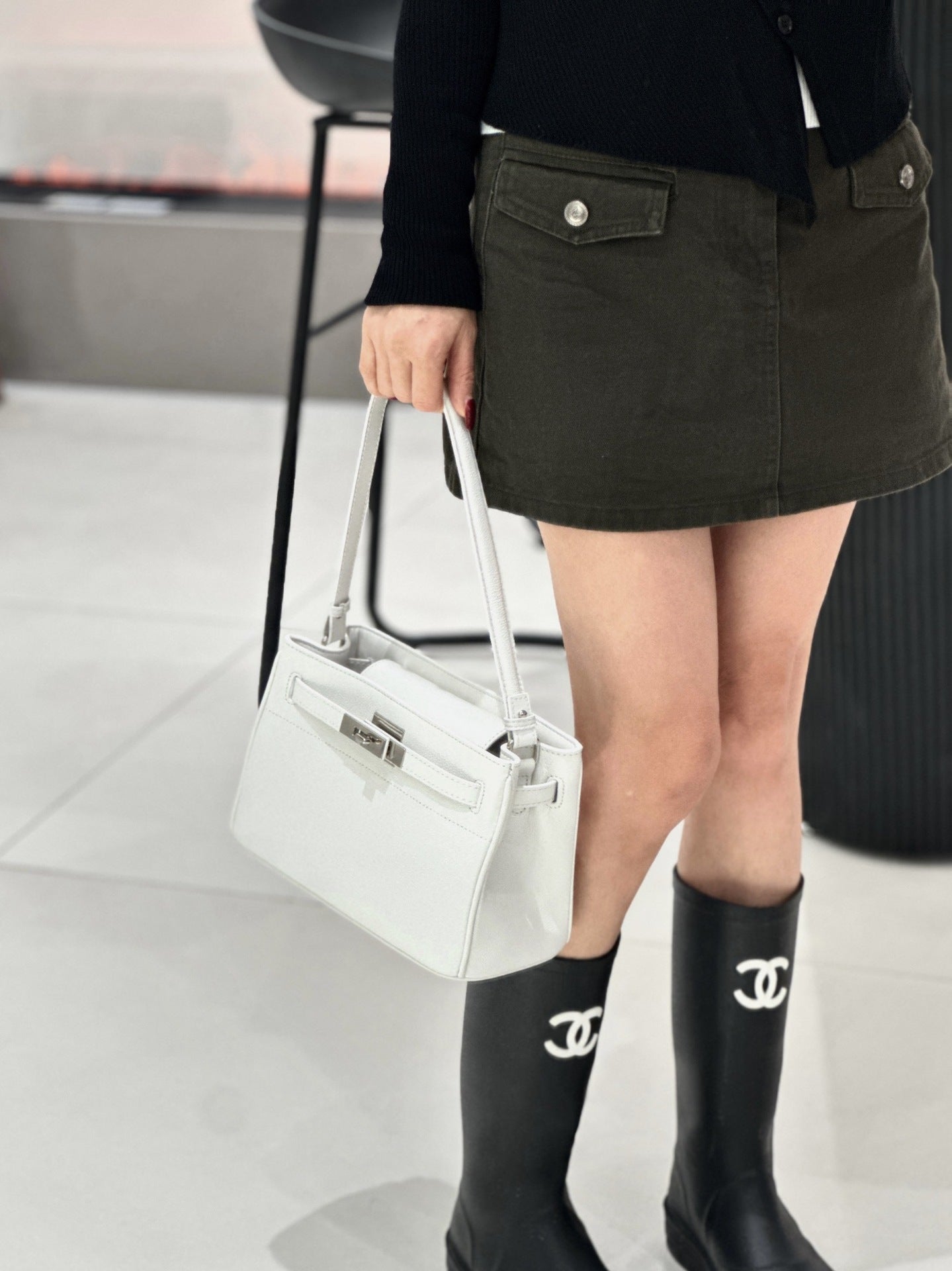 New Genuine Leather Women's Bag, High-end Kelly Style, Top-grain Cowhide, Single Shoulder, Birkin-style, Perfect For Work And Underarm Wear