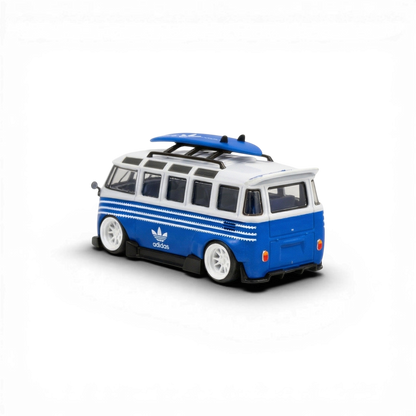LF Model Volkswagen T1 Kombi with Surfboards Blue/White 1:64