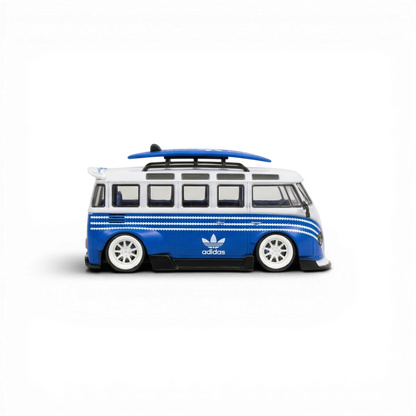 LF Model Volkswagen T1 Kombi with Surfboards Blue/White 1:64