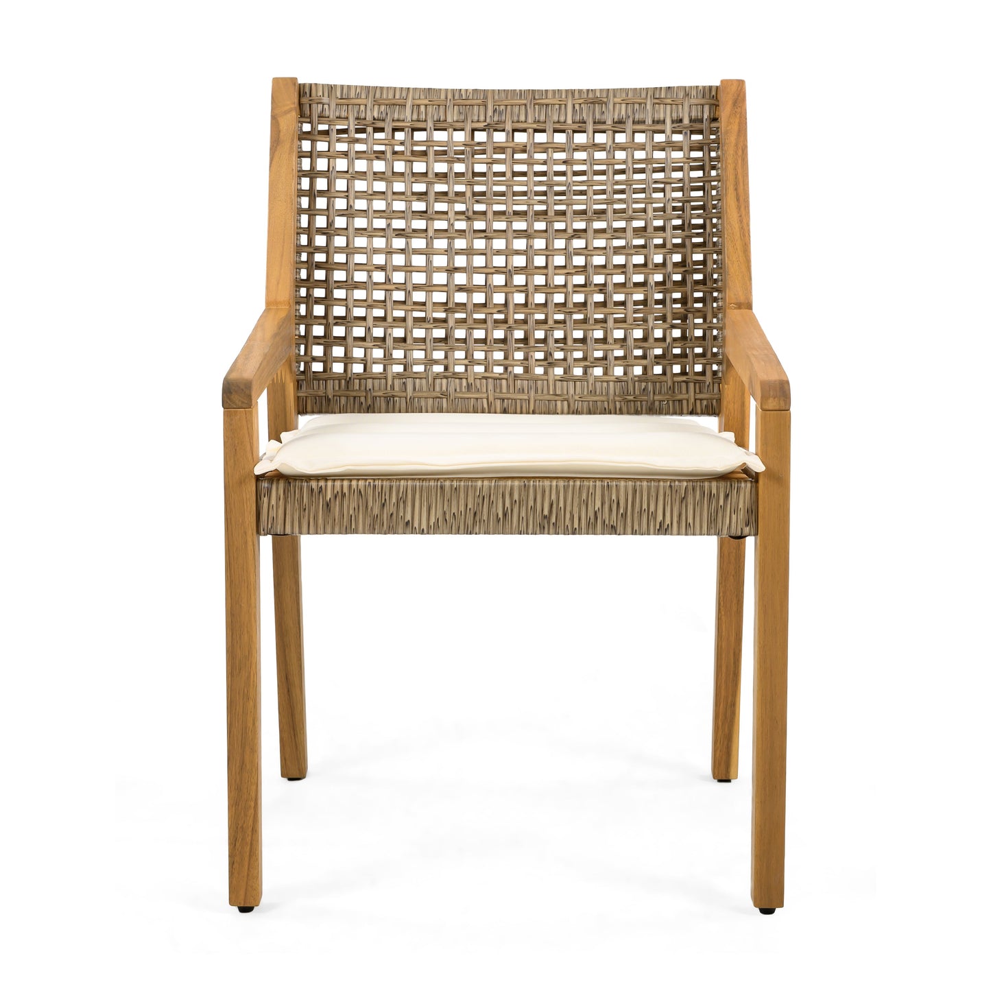 Outdoor Dining Chair - Acacia Wood & Wicker