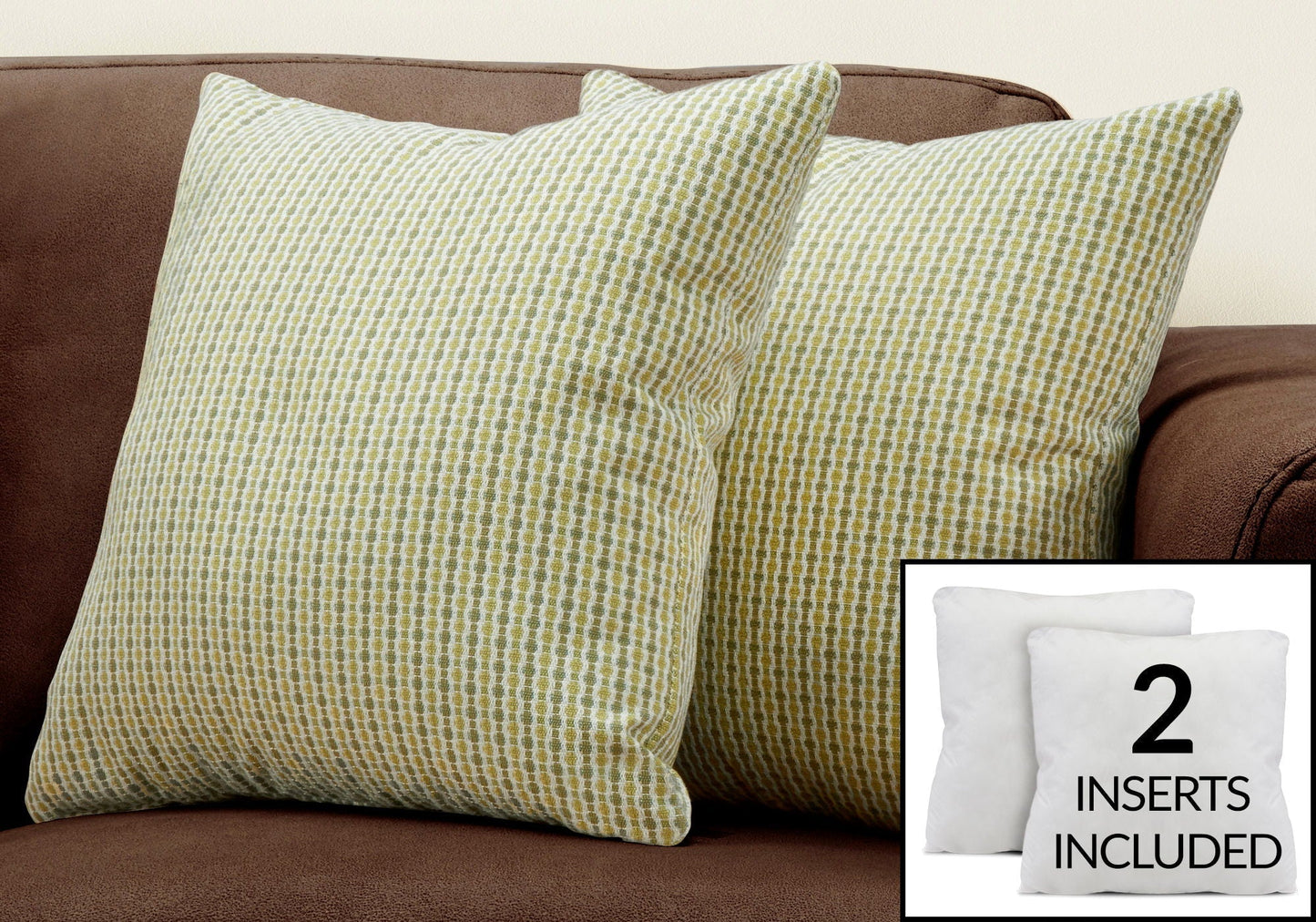 8th Street Square Decorative Throw Pillows with Insert