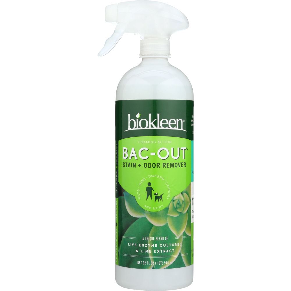 BIOKLEEN: Bac Out Stain And Odor Remover Foam Spray, 32 oz