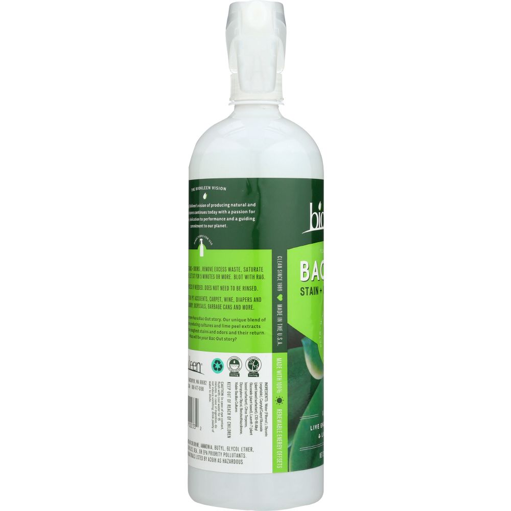 BIOKLEEN: Bac Out Stain And Odor Remover Foam Spray, 32 oz