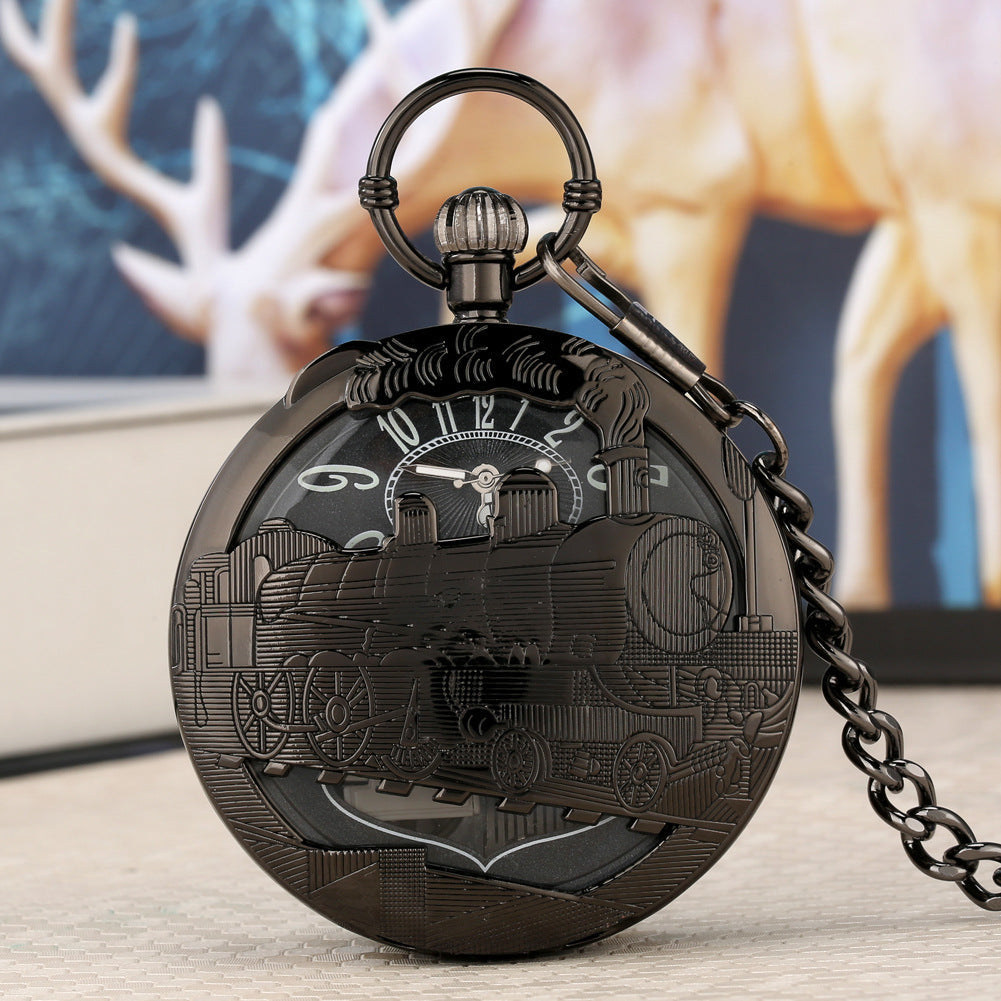 Creative Musical Pocket Watch Swan Lake Quartz Watch