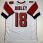 Autographed/Signed Calvin Ridley Atlanta White Football Jersey Beckett BAS COA