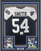 Framed Autographed/Signed Jaylon Smith 35x39 Dallas Thanksgiving Day Football Jersey PSA/DNA COA
