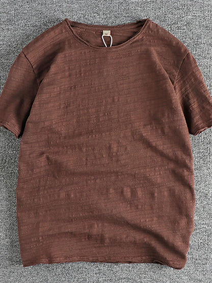 Men's Round Neck Short Sleeve T-Shirt