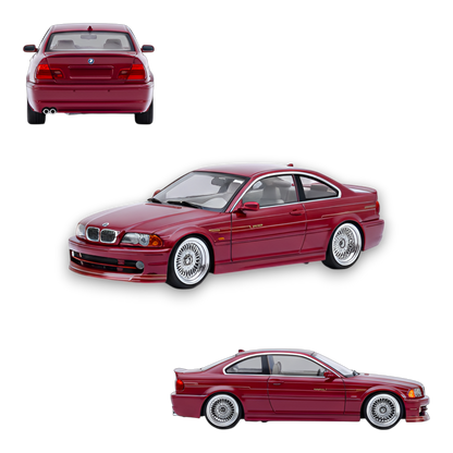 YM Model BMW E46 Alpina B3 Deep Wine Red 1:64