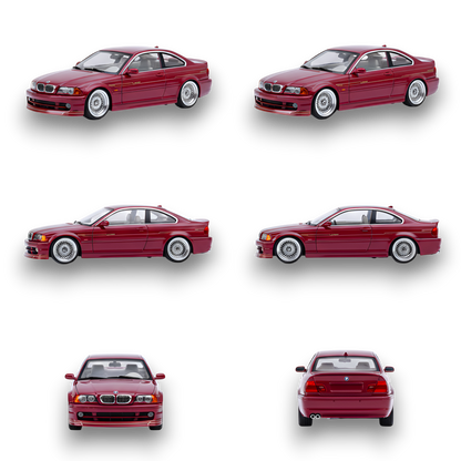 YM Model BMW E46 Alpina B3 Deep Wine Red 1:64