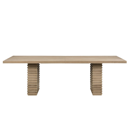 95-Inch Dining Table in Light Ash