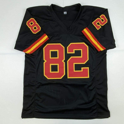 Autographed/Signed Dante Hall Kansas City Black Football Jersey JSA COA