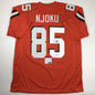 Autographed/Signed David Njoku Cleveland Orange Football Jersey PSA/DNA COA