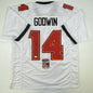Autographed/Signed Chris Godwin #14 Tampa Bay White Football Jersey JSA COA