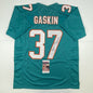 Autographed/Signed Myles Gaskin Miami Teal Football Jersey JSA COA