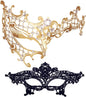 Masquerade Mask for Women Shiny Rhinestone Venetian Party Prom Ball Metal Mask