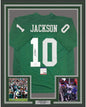Framed Autographed/Signed DeSean Jackson 35x39 Philadelphia Kelly Green Football Jersey PSA/DNA COA