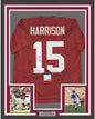Framed Autographed/Signed Ronnie Harrison 35x39 Alabama Red College Football Jersey PSA/DNA COA