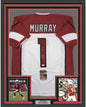 Framed Autographed/Signed Kyler Murray 35x39 Arizona White Football Jersey JSA COA