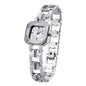 TIME100 Women's Bracelet Watches Ladies Quartz Wrist Watch with Green Dial Bezel with Crystals in Movement Bracelet Strap with Diamonds Waterproof