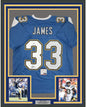 Framed Autographed/Signed Derwin James 35x39 Los Angeles LA Powder Blue Football Jersey PSA/DNA COA