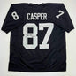 Autographed/Signed Dave Casper HOF 02 Oakland Las Vegas Black Football Jersey Beckett BAS COA