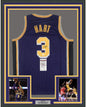 Framed Autographed/Signed Josh Hart 35x39 Los Angeles LA #3 Purple Basketball Jersey JSA COA