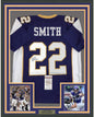 Framed Autographed/Signed Harrison Smith 35x39 Minnesota Retro Purple Football Jersey JSA COA